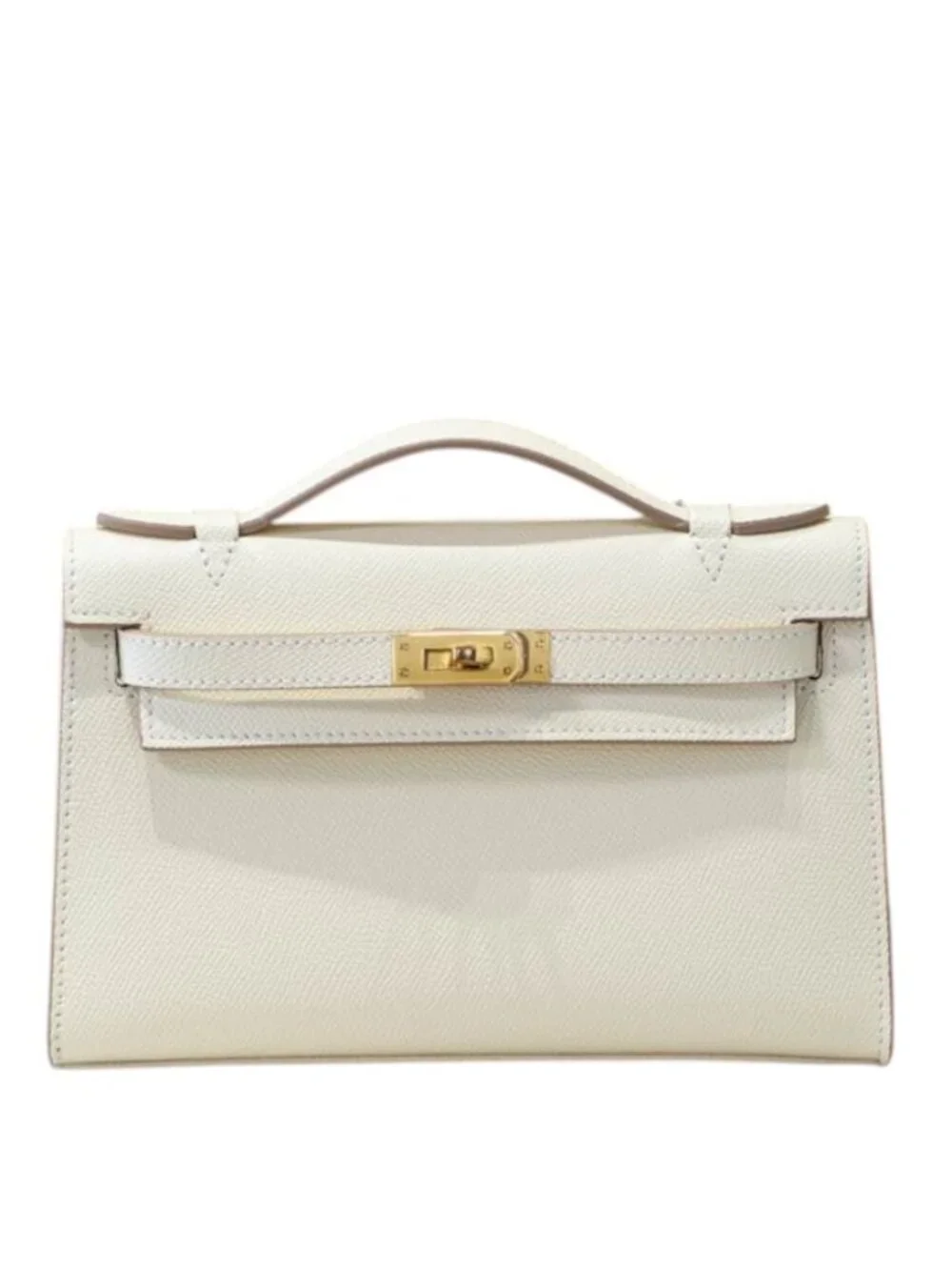 The Kinsley Mini Clutch - Vanilla -